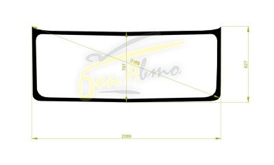 Стекло лобовое DAEWOO PRIMA ULTRA 2010- (5T-2069*827*) 
Бренд: BENSON