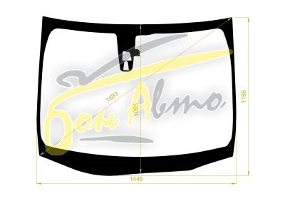 Стекло лобовое HONDA ODYSSEY 2013- (RC1-RHD) место под 2 камеры молдинг, фурнитура, 
Бренд: BENSON с синей полосой