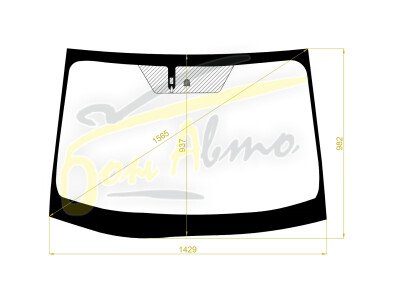 Стекло лобовое TOYOTA PRIUS PRIME 2015- (ZVW50-LHD) место под датчик дождя молдинг, 
Бренд: BENSON