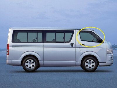 Стекло боковое TOYOTA HIACE 2004-2019 H200 FD/RH 
Бренд: BSG