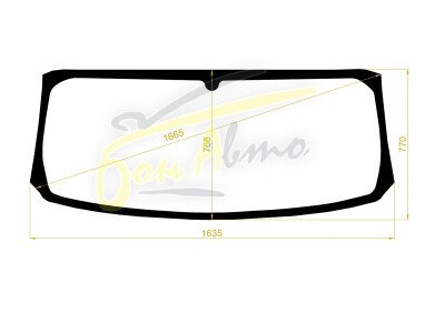 Стекло лобовое TOYOTA TOYOACE 2007- (#U300) 1635*770 
Бренд: КМК