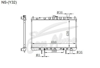 Радиатор NISSAN CIMA 1991-1995 (Y32) (VG30) 
Бренд: TONGSHI PL26AT