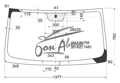 Стекло лобовое RENAULT KANGOO 1997-2007 (KC) 
Бренд: BSG с серой полосой