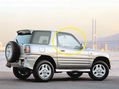 Стекло боковое TOYOTA RAV 4 2000-2005 (ACA20-3d) FD/RH 
Бренд: BSG