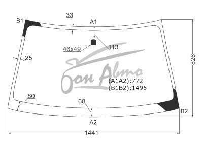 Стекло лобовое MITSUBISHI L200 2006-2015 (KB4T) 
Бренд: BENSON