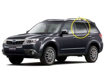 Стекло боковое SUBARU FORESTER 2008-2012 (SH5) RD/LH фурнитура, 
Бренд: BENSON Тонированное