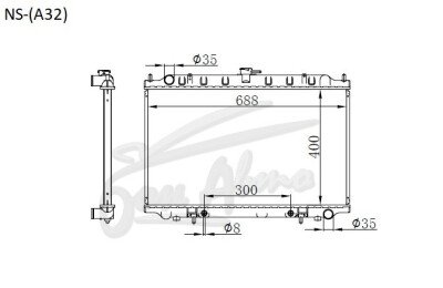 Радиатор NISSAN CEFIRO 1994-2000 (A32) (VQ20,VQ30) 
Бренд: TONGSHI PL16AT
