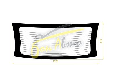 Стекло заднее с обогревом HONDA EDIX 2004-2009 (BE1) 
Бренд: FYG