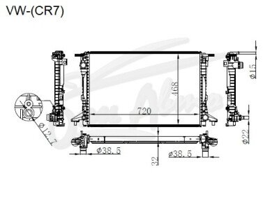 Радиатор AUDI Q5 2017- (FY) 
Бренд: TONGSHI PL32MT