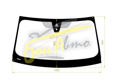 Стекло лобовое BMW 3-SERIES 2018- (G20-4/5d) место под 1 камеру с обогревом, место под датчик дождя, 
Бренд: КМК с синей полосой