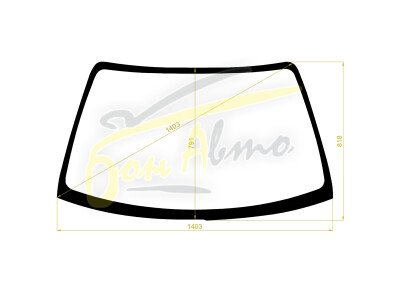 Стекло лобовое TOYOTA STARLET 1995-1999 (EP95) 
Бренд: BSG с зеленой полосой