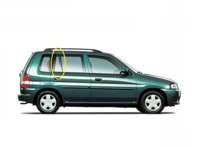 Стекло боковое MAZDA 2 1996-2002 (DW) RQ/RH 
Бренд: BENSON