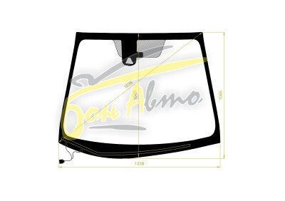 Стекло лобовое HONDA FIT 2013-2019 (GK-RHD-5d) обогрев щеток, место под 1 камеру, 
Бренд: ZDG с синей полосой