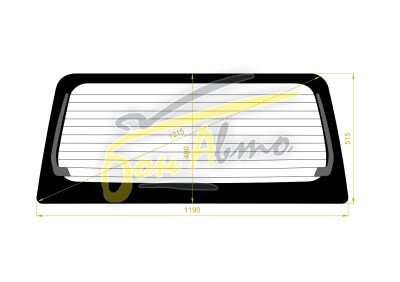 Стекло заднее с обогревом MITSUBISHI EK-ACTIVE 2004-2006 (H82W) 
Бренд: BENSON