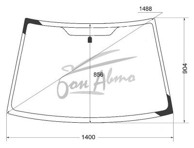 Стекло лобовое SUZUKI AERIO 2001-2007 (RA21S) 
Бренд: BSG с зеленой полосой
