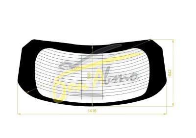 Стекло заднее с обогревом LEXUS RX 2015-2022 (AGL20) 
Бренд: BENSON Тонированное