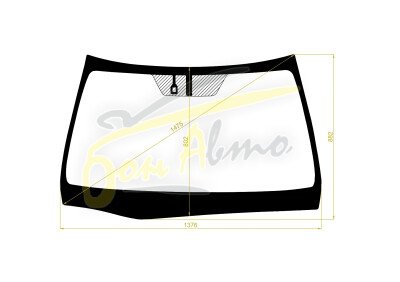 Стекло лобовое TOYOTA MARK X 2009-2019 (RX130-RHD) место под датчик дождя молдинг, 
Бренд: FYG с зеленой полосой