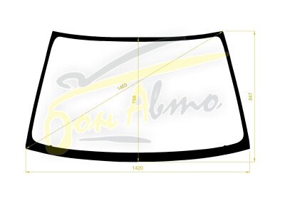 Стекло лобовое NISSAN PRIMERA 1995-2001 (P11-4d sed) 
Бренд: КДМ с синей полосой