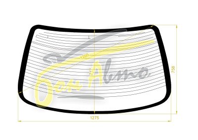 Стекло заднее с обогревом TOYOTA CARINA E 1992-1998 (ST190-4d sed) 
Бренд: BSG