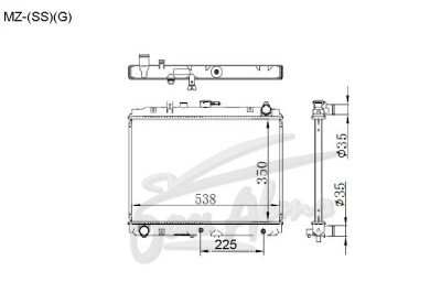 Радиатор NISSAN VANETTE 1994-1999 (SS)(gas) (F8) 
Бренд: GP PL26AT