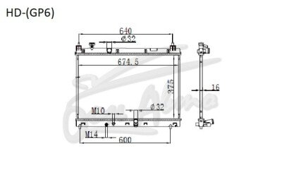 Радиатор HONDA SHUTTLE 2015- (GP7-8)(гибрид) (LEB) 
Бренд: TONGSHI PL16MT