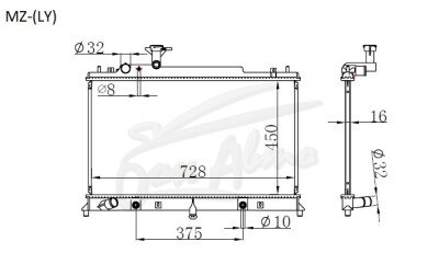 Радиатор MAZDA MPV 2006-2016 (LY) (L3) 
Бренд: TONGSHI AL32AT