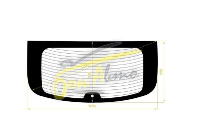 Стекло заднее с обогревом CHEVROLET CRUZE 2011-2016 (J300-5d h/b) 1 отверстие 
Бренд: BENSON