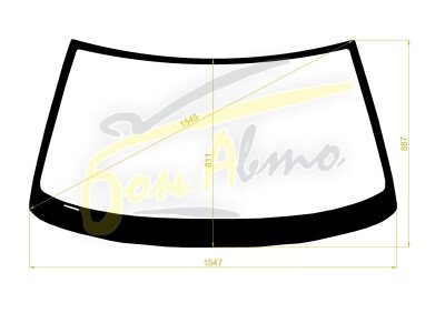 Стекло лобовое TOYOTA CELSIOR 1989-1994 (UCF10) 
Бренд: BSG Бронзовый оттенок с коричневой полосой