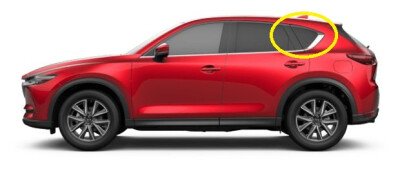 Стекло боковое MAZDA CX-5 2017- KF SW/LH/X молдинг, 
Бренд: BENSON YNCR