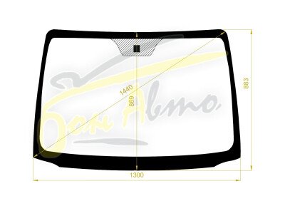Стекло лобовое NISSAN NOTE 2005-2012 (E11-RHD) 
Бренд: BENSON с синей полосой