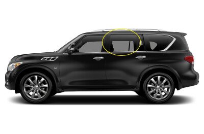 Стекло боковое INFINITI QX80 2010-2024 Z62 RD/LH фурнитура, 
Бренд: BENSON