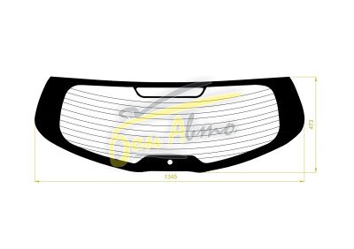 Стекло заднее с обогревом KIA SPORTAGE 2010-2015 (SL-спойлер) 1 отверстие 
Бренд: BENSON