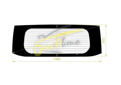 Стекло заднее с обогревом SUBARU CHIFFON 2019- (LA650) 
Бренд: BENSON Тонированное