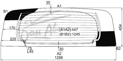 Стекло заднее с обогревом TOYOTA RACTIS 2005-2010 (NCP100) 
Бренд: BSG Тонированное