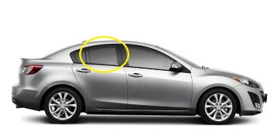Стекло боковое MAZDA 3 2008-2013 (BL-4d sed) RD/RH 
Бренд: BSG