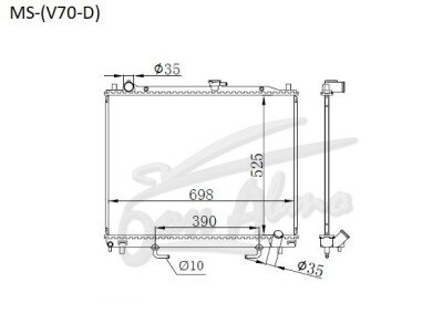 Радиатор MITSUBISHI PAJERO 2006- (V88,V98) (4M41) 
Бренд: TONGSHI PL16AT