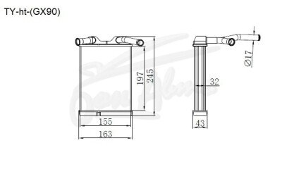 Радиатор отопителя TOYOTA MARK II 1992-1996 (GX90) 
Бренд: TONGSHI AL32