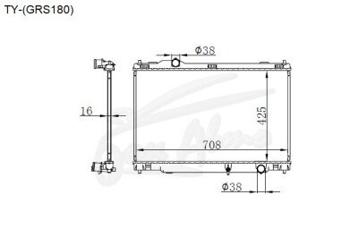 Радиатор TOYOTA CROWN 2012-2018 (GRS210) (2-4GR) 
Бренд: TONGSHI PL16AT