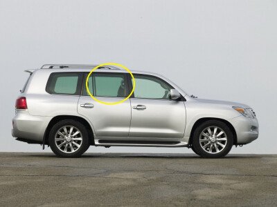 Стекло боковое LEXUS LX 2007-2015 (UZJ200) RD/RH фурнитура, 
Бренд: BENSON