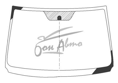 Стекло лобовое MITSUOKA GALUE 2006-2012 (E140-RHD) 
Бренд: BENSON с зеленой полосой