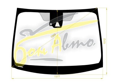 Стекло лобовое TOYOTA PRIUS a 2011- (ZVW40-2017-) место под 1 камеру, место под датчик дождя, 
Бренд: BENSON