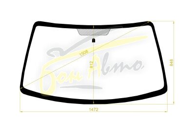 Стекло лобовое FORD ESCAPE 2000-2007 (EP) 
Бренд: BENSON с синей полосой