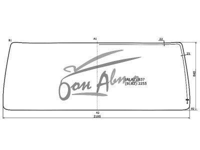 Стекло лобовое HOWO A7 2006- (2185*837* ) 
Бренд: ZDG с зеленой полосой