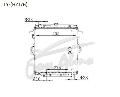 Радиатор TOYOTA LAND CRUISER PRADO 1990-1996 (HZJ70) (1HZ) 
Бренд: TONGSHI PL48AT
