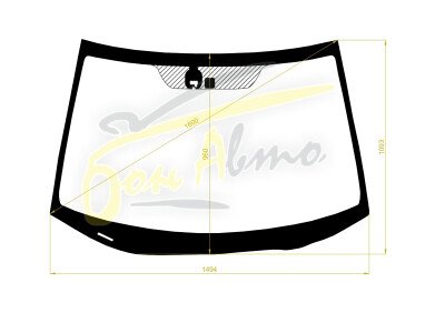 Стекло лобовое HONDA CR-V 2006-2011 (RE3-RHD) место под датчик дождя 
Бренд: BENSON