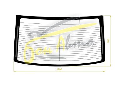 Стекло заднее с обогревом TOYOTA BREVIS 2001-2007 (JCG10) 
Бренд: ZDG