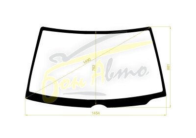 Стекло лобовое TOYOTA TOWN ACE 1988-1992 (CR20-RHD) 
Бренд: YHG с синей полосой