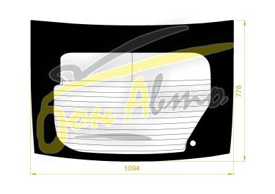 Стекло заднее с обогревом HONDA INSIGHT 2009-2014 (ZE2-верх) 1 отверстие 
Бренд: BENSON