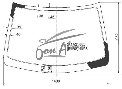 Стекло лобовое LADA KALINA 2004-2013 (1118) 
Бренд: КМК