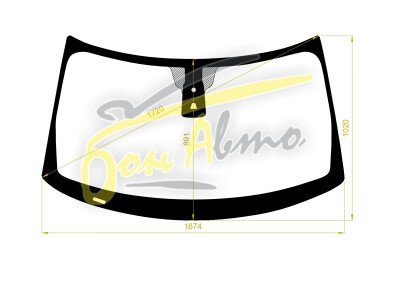 Стекло лобовое FORD EXPLORER 2011-2019 (U502) место под 1 камеру, место под датчик дождя, 
Бренд: КМК с синей полосой